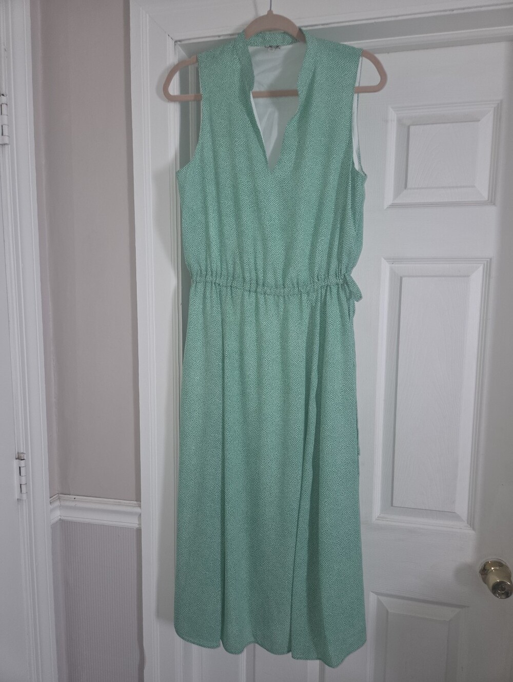 Anne Klein Sleeveless Mint Green Maxi Dress